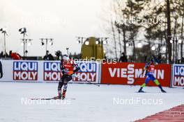 21.03.2021, Oestersund, Sweden, (SWE): Simon Eder (AUT) - IBU World Cup Biathlon, mass men, Oestersund (SWE). www.nordicfocus.com. © Manzoni/NordicFocus. Every downloaded picture is fee-liable.