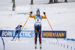 21.03.2021, Oestersund, Sweden, (SWE): Franziska Preuss (GER) - IBU World Cup Biathlon, mass women, Oestersund (SWE). www.nordicfocus.com. © Manzoni/NordicFocus. Every downloaded picture is fee-liable.