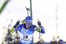 21.03.2021, Oestersund, Sweden, (SWE): Hanna Sola (BLR) - IBU World Cup Biathlon, mass women, Oestersund (SWE). www.nordicfocus.com. © Manzoni/NordicFocus. Every downloaded picture is fee-liable.