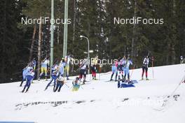21.03.2021, Oestersund, Sweden, (SWE): Event Feature: The leading group - IBU World Cup Biathlon, mass women, Oestersund (SWE). www.nordicfocus.com. © Manzoni/NordicFocus. Every downloaded picture is fee-liable.