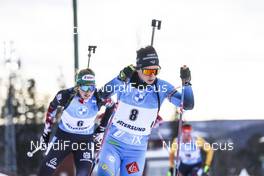 21.03.2021, Oestersund, Sweden, (SWE): Anais Chevalier-Bouchet (FRA) - IBU World Cup Biathlon, mass women, Oestersund (SWE). www.nordicfocus.com. © Manzoni/NordicFocus. Every downloaded picture is fee-liable.