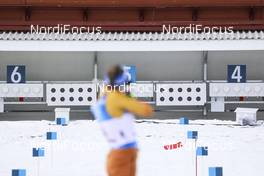 21.03.2021, Oestersund, Sweden, (SWE): Franziska Preuss (GER) - IBU World Cup Biathlon, mass women, Oestersund (SWE). www.nordicfocus.com. © Manzoni/NordicFocus. Every downloaded picture is fee-liable.