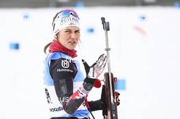 21.03.2021, Oestersund, Sweden, (SWE): Dunja Zdouc (AUT) - IBU World Cup Biathlon, mass women, Oestersund (SWE). www.nordicfocus.com. © Manzoni/NordicFocus. Every downloaded picture is fee-liable.