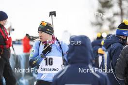 21.03.2021, Oestersund, Sweden, (SWE): Anais Bescond (FRA) - IBU World Cup Biathlon, mass women, Oestersund (SWE). www.nordicfocus.com. © Manzoni/NordicFocus. Every downloaded picture is fee-liable.