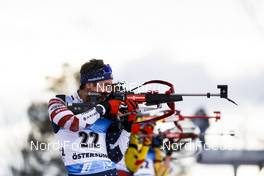 20.03.2021, Oestersund, Sweden, (SWE): Jake Brown (USA) - IBU World Cup Biathlon, pursuit men, Oestersund (SWE). www.nordicfocus.com. © Manzoni/NordicFocus. Every downloaded picture is fee-liable.