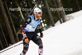 20.03.2021, Oestersund, Sweden, (SWE): Simon Eder (AUT) - IBU World Cup Biathlon, pursuit men, Oestersund (SWE). www.nordicfocus.com. © Manzoni/NordicFocus. Every downloaded picture is fee-liable.
