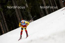 20.03.2021, Oestersund, Sweden, (SWE): Florent Claude (BEL) - IBU World Cup Biathlon, pursuit men, Oestersund (SWE). www.nordicfocus.com. © Manzoni/NordicFocus. Every downloaded picture is fee-liable.