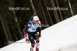 20.03.2021, Oestersund, Sweden, (SWE): Simon Eder (AUT) - IBU World Cup Biathlon, pursuit men, Oestersund (SWE). www.nordicfocus.com. © Manzoni/NordicFocus. Every downloaded picture is fee-liable.