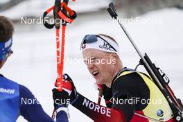 20.03.2021, Oestersund, Sweden, (SWE): Johannes Thingnes Boe (NOR) - IBU World Cup Biathlon, pursuit men, Oestersund (SWE). www.nordicfocus.com. © Manzoni/NordicFocus. Every downloaded picture is fee-liable.