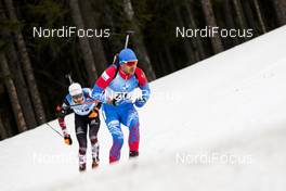 20.03.2021, Oestersund, Sweden, (SWE): Evgeniy Garanichev (RUS) - IBU World Cup Biathlon, pursuit men, Oestersund (SWE). www.nordicfocus.com. © Manzoni/NordicFocus. Every downloaded picture is fee-liable.
