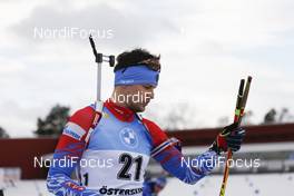 20.03.2021, Oestersund, Sweden, (SWE): Matvey Eliseev (RUS) - IBU World Cup Biathlon, pursuit men, Oestersund (SWE). www.nordicfocus.com. © Manzoni/NordicFocus. Every downloaded picture is fee-liable.