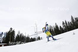 20.03.2021, Oestersund, Sweden, (SWE): Sebastian Samuelsson (SWE) - IBU World Cup Biathlon, pursuit men, Oestersund (SWE). www.nordicfocus.com. © Manzoni/NordicFocus. Every downloaded picture is fee-liable.