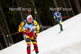 20.03.2021, Oestersund, Sweden, (SWE): Florent Claude (BEL) - IBU World Cup Biathlon, pursuit men, Oestersund (SWE). www.nordicfocus.com. © Manzoni/NordicFocus. Every downloaded picture is fee-liable.
