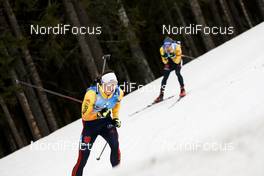 20.03.2021, Oestersund, Sweden, (SWE): Justus Strelow (GER) - IBU World Cup Biathlon, pursuit men, Oestersund (SWE). www.nordicfocus.com. © Manzoni/NordicFocus. Every downloaded picture is fee-liable.