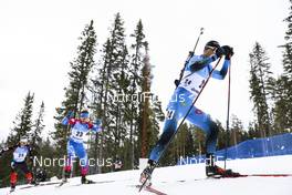 20.03.2021, Oestersund, Sweden, (SWE): Emilien Jacquelin (FRA), Eduard Latypov (RUS), (l-r) - IBU World Cup Biathlon, pursuit men, Oestersund (SWE). www.nordicfocus.com. © Manzoni/NordicFocus. Every downloaded picture is fee-liable.