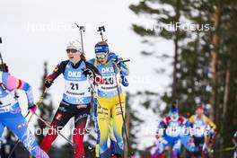20.03.2021, Oestersund, Sweden, (SWE): Stina Nilsson (SWE) - IBU World Cup Biathlon, pursuit women, Oestersund (SWE). www.nordicfocus.com. © Manzoni/NordicFocus. Every downloaded picture is fee-liable.
