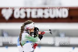 20.03.2021, Oestersund, Sweden, (SWE): Milena Todorova (BUL) - IBU World Cup Biathlon, pursuit women, Oestersund (SWE). www.nordicfocus.com. © Manzoni/NordicFocus. Every downloaded picture is fee-liable.