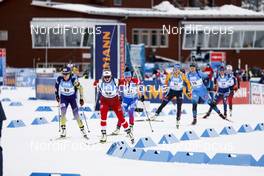 20.03.2021, Oestersund, Sweden, (SWE): Olena Pidhrushna (UKR), Sanita Bulina (LAT), (l-r) - IBU World Cup Biathlon, pursuit women, Oestersund (SWE). www.nordicfocus.com. © Manzoni/NordicFocus. Every downloaded picture is fee-liable.