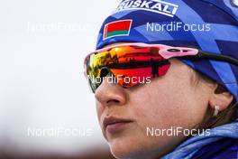 20.03.2021, Oestersund, Sweden, (SWE): Iryna Kryuko (BLR) - IBU World Cup Biathlon, pursuit women, Oestersund (SWE). www.nordicfocus.com. © Manzoni/NordicFocus. Every downloaded picture is fee-liable.