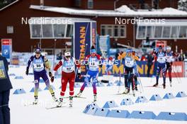 20.03.2021, Oestersund, Sweden, (SWE): Sanita Bulina (LAT), Olena Pidhrushna (UKR), Tatiana Akimova (RUS), (l-r) - IBU World Cup Biathlon, pursuit women, Oestersund (SWE). www.nordicfocus.com. © Manzoni/NordicFocus. Every downloaded picture is fee-liable.
