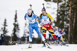 20.03.2021, Oestersund, Sweden, (SWE): Suvi Minkkinen (FIN) - IBU World Cup Biathlon, pursuit women, Oestersund (SWE). www.nordicfocus.com. © Manzoni/NordicFocus. Every downloaded picture is fee-liable.