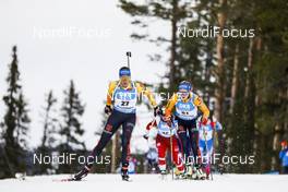 20.03.2021, Oestersund, Sweden, (SWE): Vanessa Hinz (GER), Anna Weidel (GER), (l-r) - IBU World Cup Biathlon, pursuit women, Oestersund (SWE). www.nordicfocus.com. © Manzoni/NordicFocus. Every downloaded picture is fee-liable.
