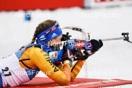 20.03.2021, Oestersund, Sweden, (SWE): Vanessa Hinz (GER) - IBU World Cup Biathlon, pursuit women, Oestersund (SWE). www.nordicfocus.com. © Manzoni/NordicFocus. Every downloaded picture is fee-liable.