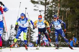 20.03.2021, Oestersund, Sweden, (SWE): Lisa Vittozzi (ITA), Janina Hettich (GER), (l-r) - IBU World Cup Biathlon, pursuit women, Oestersund (SWE). www.nordicfocus.com. © Manzoni/NordicFocus. Every downloaded picture is fee-liable.