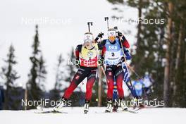 20.03.2021, Oestersund, Sweden, (SWE): Tiril Eckhoff (NOR) - IBU World Cup Biathlon, pursuit women, Oestersund (SWE). www.nordicfocus.com. © Manzoni/NordicFocus. Every downloaded picture is fee-liable.