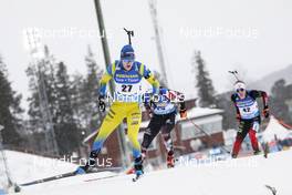 19.03.2021, Oestersund, Sweden, (SWE): Sebastian Samuelsson (SWE) - IBU World Cup Biathlon, sprint men, Oestersund (SWE). www.nordicfocus.com. © Manzoni/NordicFocus. Every downloaded picture is fee-liable.