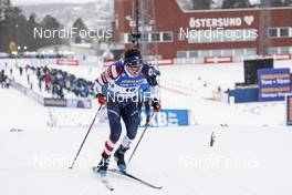 19.03.2021, Oestersund, Sweden, (SWE): Jake Brown (USA) - IBU World Cup Biathlon, sprint men, Oestersund (SWE). www.nordicfocus.com. © Manzoni/NordicFocus. Every downloaded picture is fee-liable.