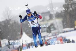 19.03.2021, Oestersund, Sweden, (SWE): Niklas Hartweg (SUI) - IBU World Cup Biathlon, sprint men, Oestersund (SWE). www.nordicfocus.com. © Manzoni/NordicFocus. Every downloaded picture is fee-liable.