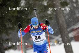 19.03.2021, Oestersund, Sweden, (SWE): Alexander Loginov (RUS) - IBU World Cup Biathlon, sprint men, Oestersund (SWE). www.nordicfocus.com. © Manzoni/NordicFocus. Every downloaded picture is fee-liable.