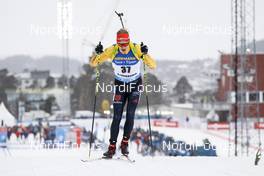 19.03.2021, Oestersund, Sweden, (SWE): Roman Rees (GER) - IBU World Cup Biathlon, sprint men, Oestersund (SWE). www.nordicfocus.com. © Manzoni/NordicFocus. Every downloaded picture is fee-liable.
