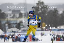 19.03.2021, Oestersund, Sweden, (SWE): Jesper Nelin (SWE) - IBU World Cup Biathlon, sprint men, Oestersund (SWE). www.nordicfocus.com. © Manzoni/NordicFocus. Every downloaded picture is fee-liable.