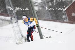 19.03.2021, Oestersund, Sweden, (SWE): Justus Strelow (GER) - IBU World Cup Biathlon, sprint men, Oestersund (SWE). www.nordicfocus.com. © Manzoni/NordicFocus. Every downloaded picture is fee-liable.