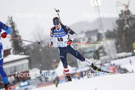 19.03.2021, Oestersund, Sweden, (SWE): Sean Doherty (USA) - IBU World Cup Biathlon, sprint men, Oestersund (SWE). www.nordicfocus.com. © Manzoni/NordicFocus. Every downloaded picture is fee-liable.