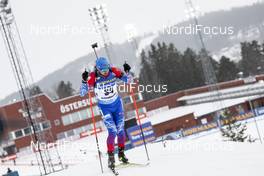 19.03.2021, Oestersund, Sweden, (SWE): Alexander Loginov (RUS) - IBU World Cup Biathlon, sprint men, Oestersund (SWE). www.nordicfocus.com. © Manzoni/NordicFocus. Every downloaded picture is fee-liable.