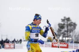 19.03.2021, Oestersund, Sweden, (SWE): Martin Ponsiluoma (SWE) - IBU World Cup Biathlon, sprint men, Oestersund (SWE). www.nordicfocus.com. © Manzoni/NordicFocus. Every downloaded picture is fee-liable.