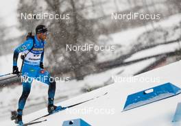 19.03.2021, Oestersund, Sweden, (SWE): Antonin Guigonnat (FRA) - IBU World Cup Biathlon, sprint men, Oestersund (SWE). www.nordicfocus.com. © Manzoni/NordicFocus. Every downloaded picture is fee-liable.