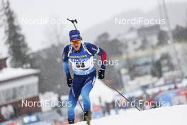 19.03.2021, Oestersund, Sweden, (SWE): Niklas Hartweg (SUI) - IBU World Cup Biathlon, sprint men, Oestersund (SWE). www.nordicfocus.com. © Manzoni/NordicFocus. Every downloaded picture is fee-liable.