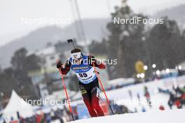 19.03.2021, Oestersund, Sweden, (SWE): Endre Stroemsheim (NOR) - IBU World Cup Biathlon, sprint men, Oestersund (SWE). www.nordicfocus.com. © Manzoni/NordicFocus. Every downloaded picture is fee-liable.
