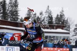 19.03.2021, Oestersund, Sweden, (SWE): Sturla Holm Laegreid (NOR) - IBU World Cup Biathlon, sprint men, Oestersund (SWE). www.nordicfocus.com. © Manzoni/NordicFocus. Every downloaded picture is fee-liable.