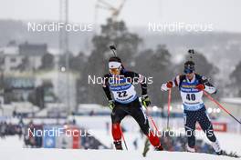 19.03.2021, Oestersund, Sweden, (SWE): Christian Gow (CAN) - IBU World Cup Biathlon, sprint men, Oestersund (SWE). www.nordicfocus.com. © Manzoni/NordicFocus. Every downloaded picture is fee-liable.