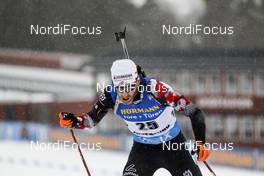 19.03.2021, Oestersund, Sweden, (SWE): Simon Eder (AUT) - IBU World Cup Biathlon, sprint men, Oestersund (SWE). www.nordicfocus.com. © Manzoni/NordicFocus. Every downloaded picture is fee-liable.