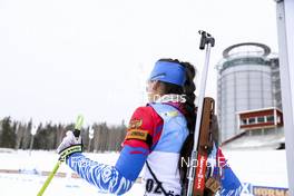 19.03.2021, Oestersund, Sweden, (SWE): Anastasiia Goreeva (RUS) - IBU World Cup Biathlon, sprint women, Oestersund (SWE). www.nordicfocus.com. © Manzoni/NordicFocus. Every downloaded picture is fee-liable.