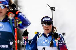 19.03.2021, Oestersund, Sweden, (SWE): Lena Haecki (SUI) - IBU World Cup Biathlon, sprint women, Oestersund (SWE). www.nordicfocus.com. © Manzoni/NordicFocus. Every downloaded picture is fee-liable.