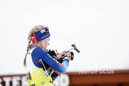 19.03.2021, Oestersund, Sweden, (SWE): Amy Baserga (SUI) - IBU World Cup Biathlon, sprint women, Oestersund (SWE). www.nordicfocus.com. © Manzoni/NordicFocus. Every downloaded picture is fee-liable.