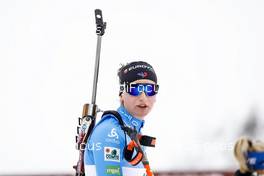 19.03.2021, Oestersund, Sweden, (SWE): Julia Simon (FRA) - IBU World Cup Biathlon, sprint women, Oestersund (SWE). www.nordicfocus.com. © Manzoni/NordicFocus. Every downloaded picture is fee-liable.