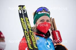 18.03.2021, Oestersund, Sweden, (SWE): Lisa Theresa Hauser (AUT) - IBU World Cup Biathlon, sprint women, Oestersund (SWE). www.nordicfocus.com. © Manzoni/NordicFocus. Every downloaded picture is fee-liable.